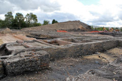 
Foundation of coal elevator housing, Cyfarthfa Ironworks, September 2013